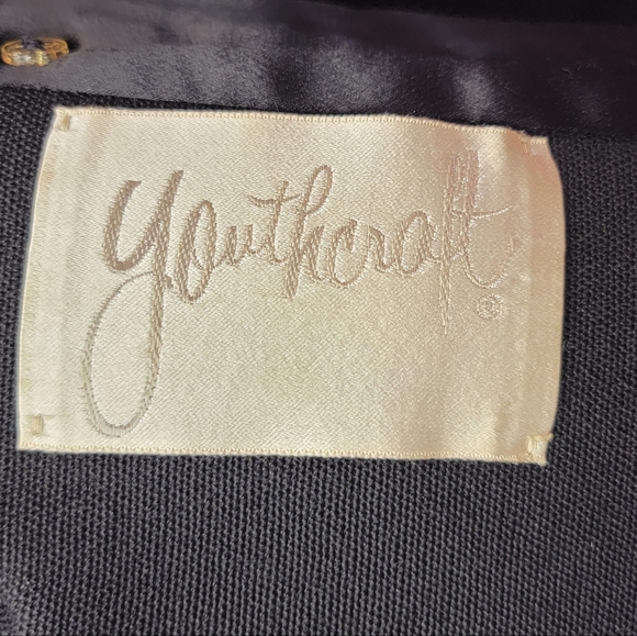 Vintage Union Made Penny Lane Princess Coat black wool and Astrakhan Collar - Picture 11 of 13